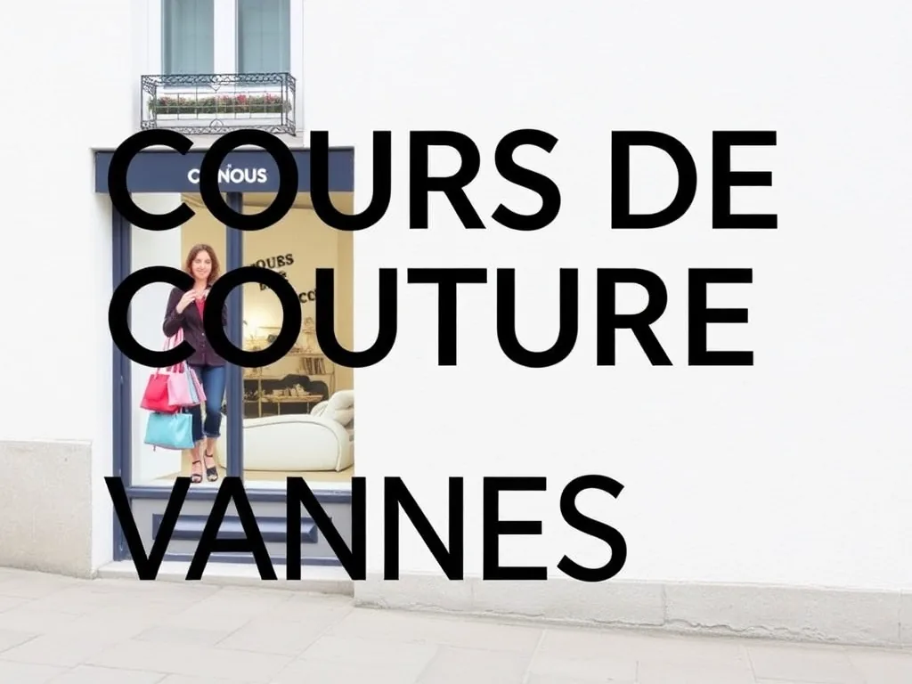 Élèves et formatrice concentrés lors d'un cours de couture à Vannes, autour de machines à coudre