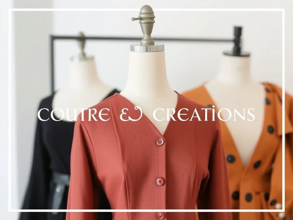Intérieur d’un atelier de couture avec une machine, des bobines de fil et des tissus colorés sur la table