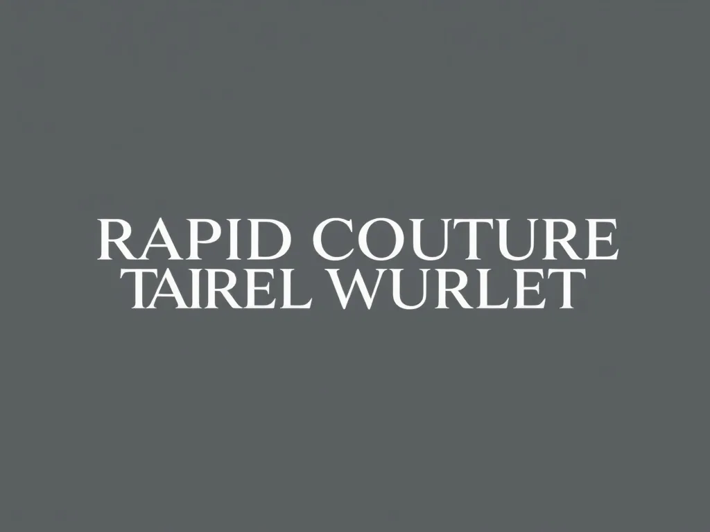 Un employé mesure un ourlet de pantalon devant la grille tarifaire Rapid Couture
